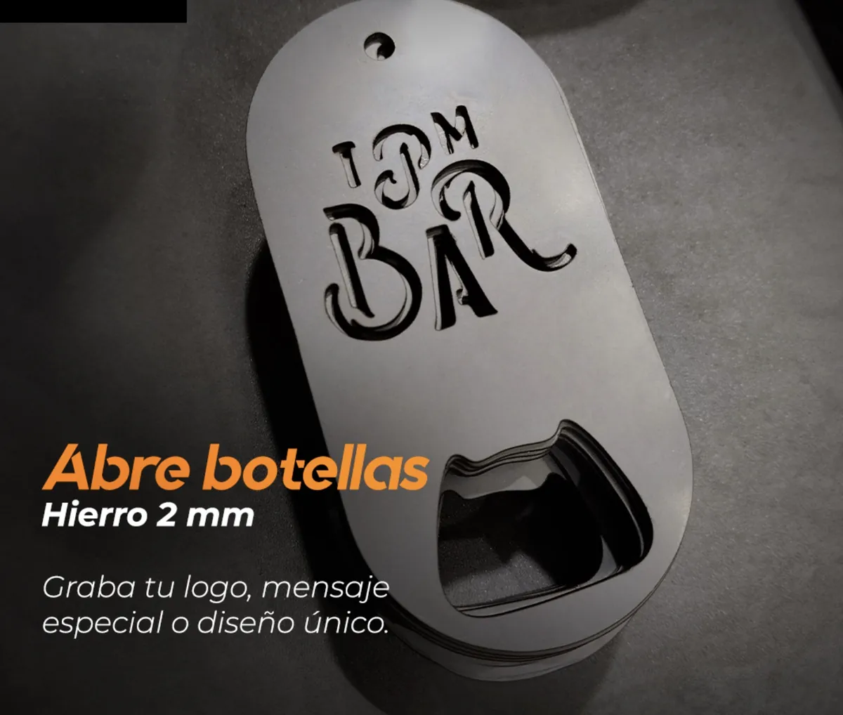 XAR SpA: abre-botellas-hierro-2mm