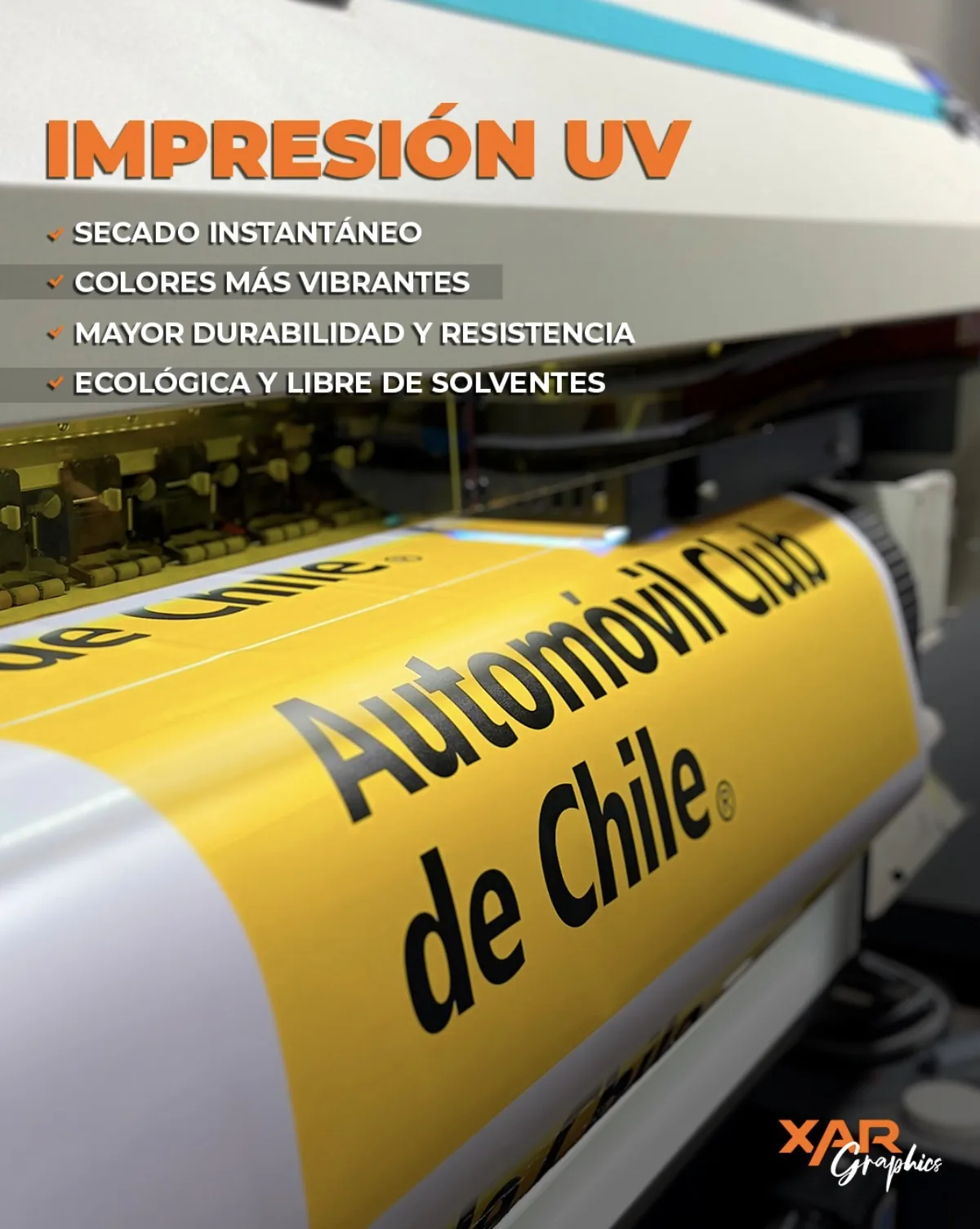 XAR SpA: impresion-uv-automovil-club-chile