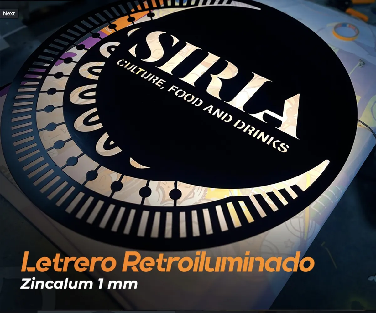 XAR SpA: letrero-retroiluminado-siria