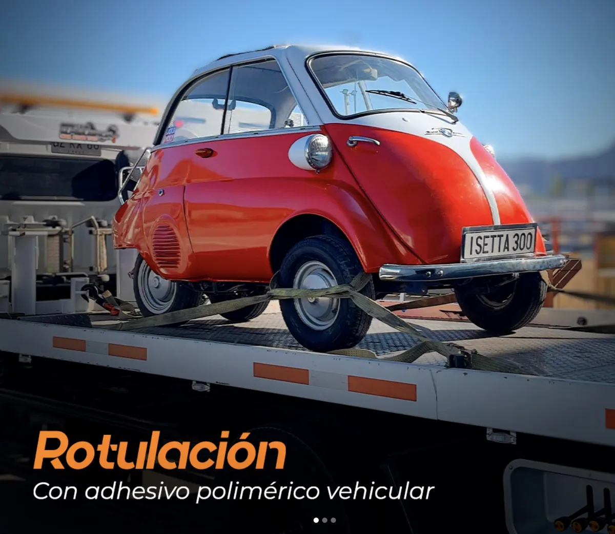 XAR SpA. Rotulacion-vehicular-isetta